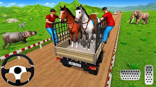 Farm Animal Transport Truck Simulator - Offroad Horse Cargo Driving 3D - Android Gameplay screenshot 3