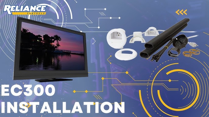 EC100 Flat Screen TV Cord Cover Installation 