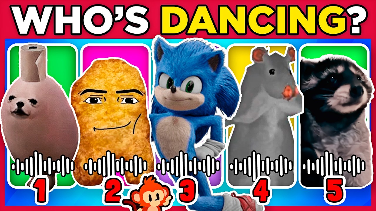 💃🏻 WHO'S DANCING?🕺 | 🔵Sonic | 🐭Milton the Rat |👽Stitch | 🦝Pedro Pedro | 🎧Sprunki 