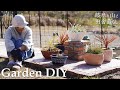 【庭DIY】最高におしゃれな花台をレンガで作る！【田舎暮らし141】