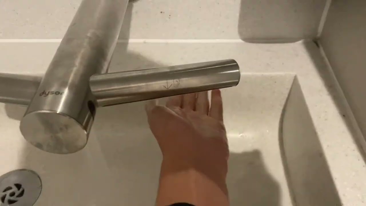 Dyson airblade tap at Bristol airport main entrance 🚻