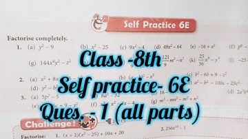 new learning composite mathematics class 8 self practice6e | Schand maths solutions chapter 6| ex 6e