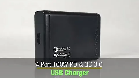 4 Port 100W PD & QC 3.0 USB充電器 - 天天要聞