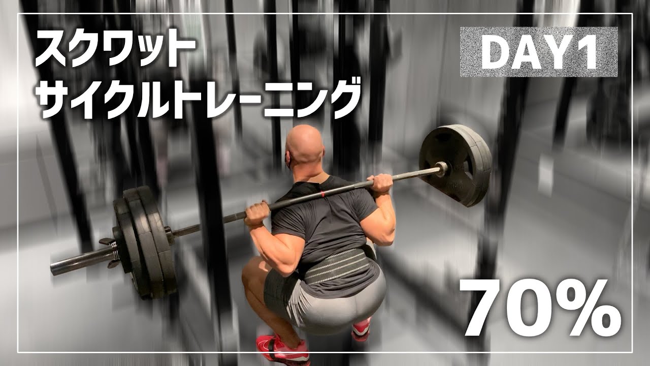 【DAY1】スクワットサイクルトレーニング｜重量の設定方法とメニューの組み方