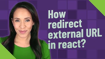 How redirect external URL in react?