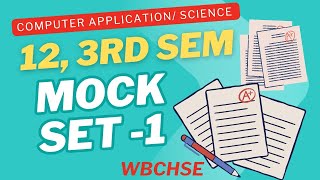 1. Class 12 Computer Science / Application 3rd Semester | Full MCQ Practice Set