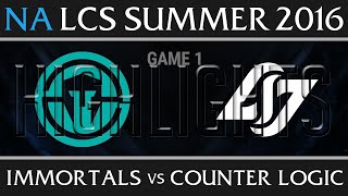 Immortals vs CLG Highlights, Game 1 NA LCS Week 7 Day 1 Summer 2016 - IMT vs CLG G1