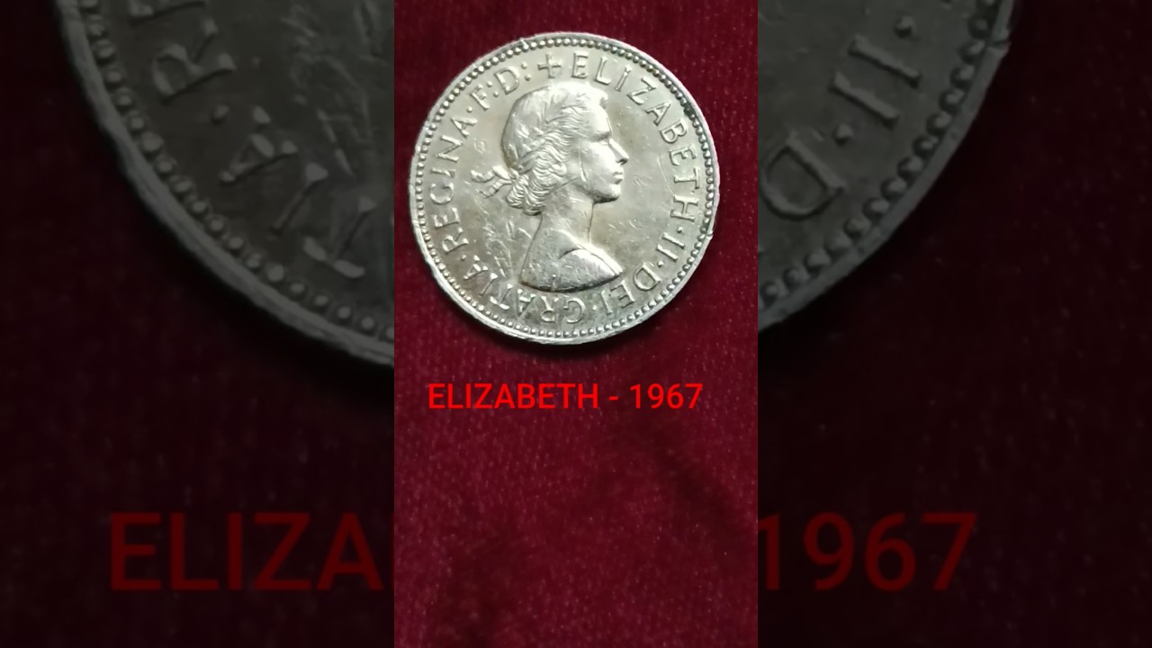 58 Yrs. Old Historical Antique & Rare Half Penny Of 1967 Of 🇬🇧 