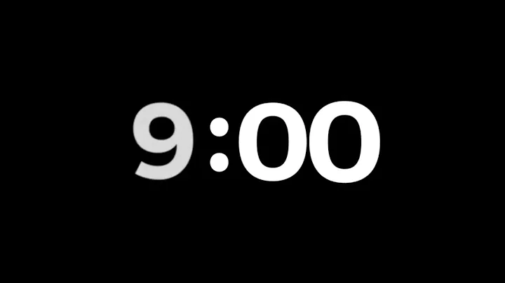 9 Minutes Timer with School Bell