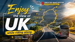 UK NATURE ROAD VIEW VIDEO | BOLTON TO MANCHESTER | BUS POV | TRAVELLING ALONG |