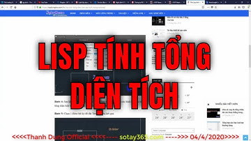 Lisp tính tổng diện tích nhiều đối tượng trong CAD | Ks Nguyễn Thanh Dũng