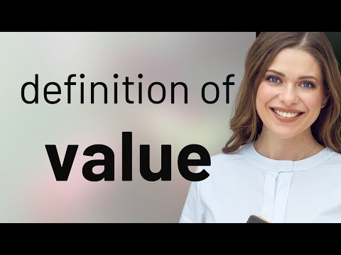 Value — what is VALUE meaning