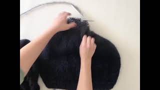 Attaching sleeves and body to work a bottom-up yoke sweater