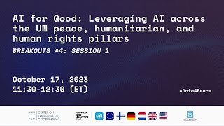 AI for Good: Leveraging AI across the UN peace, humanitarian, and human rights pillars