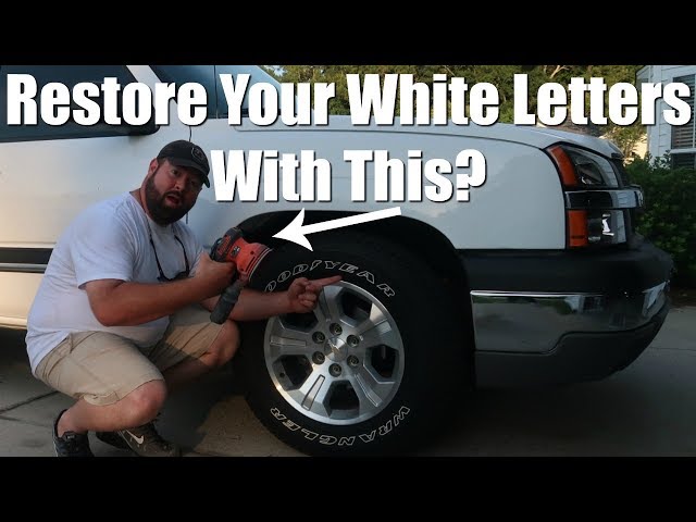 How to bleach white letter tires? : r/camaro