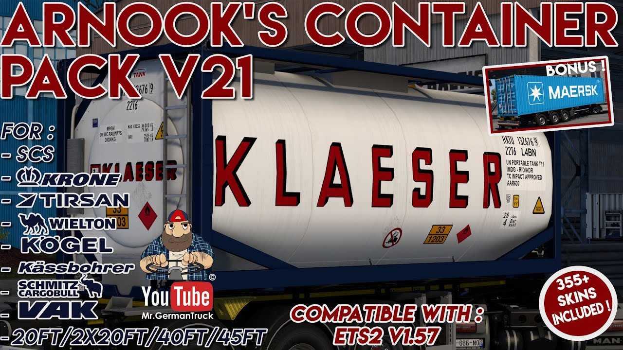 ETS2: Arnook’s Container Pack 🚛 – New Update (v1.57)