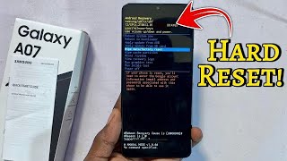 Celebrity How to hard reset Samsung A07 (A075F) Wipe data/factory reset Profile