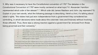 5. Why was it necessary to have the Constitutional convention of 1767 The debates in the Constitutio