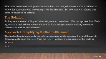 Refactoring Swift Code: Breaking Down Statements for Clarity