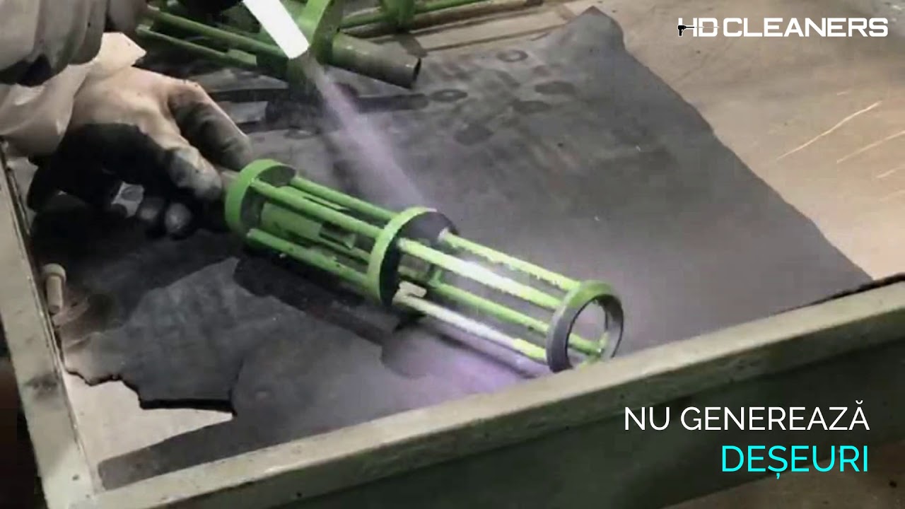 Curățare Industrială Piese • Aparat de Sablat cu Gheață Carbonică Cryonomic COB71 • HD Cleaners