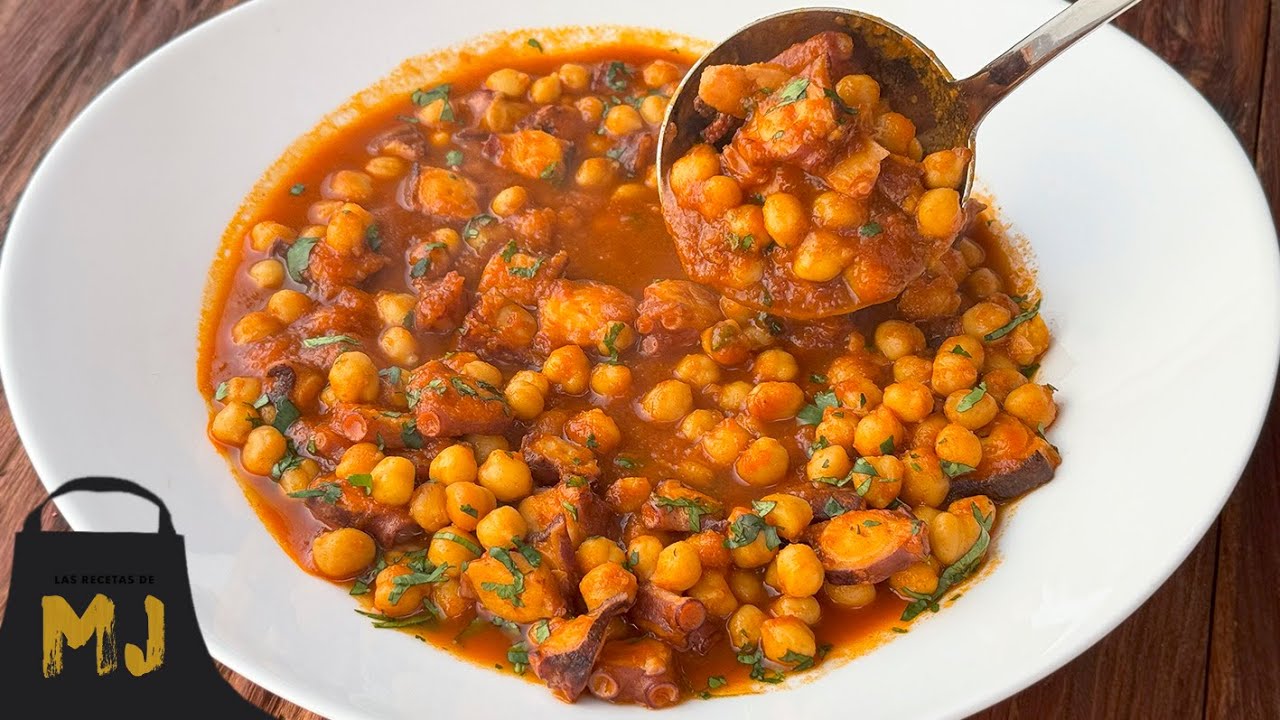 Garbanzos con pulpo