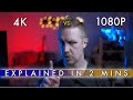 2 Min Tips: 4k v 1080p (Full HD) Key Differences for Creators! Best for Youtube?