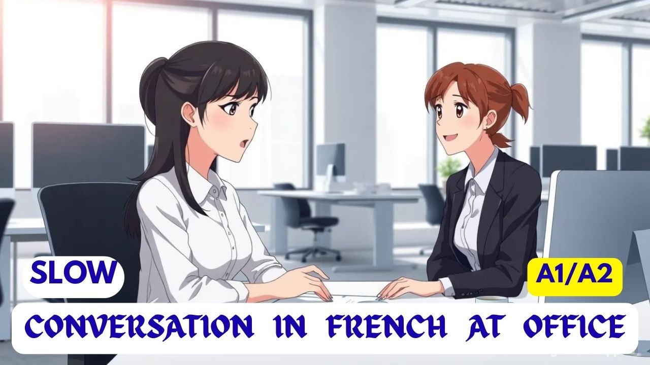 Improve Your French A1/A2 Listening: Office Conversation PART 2