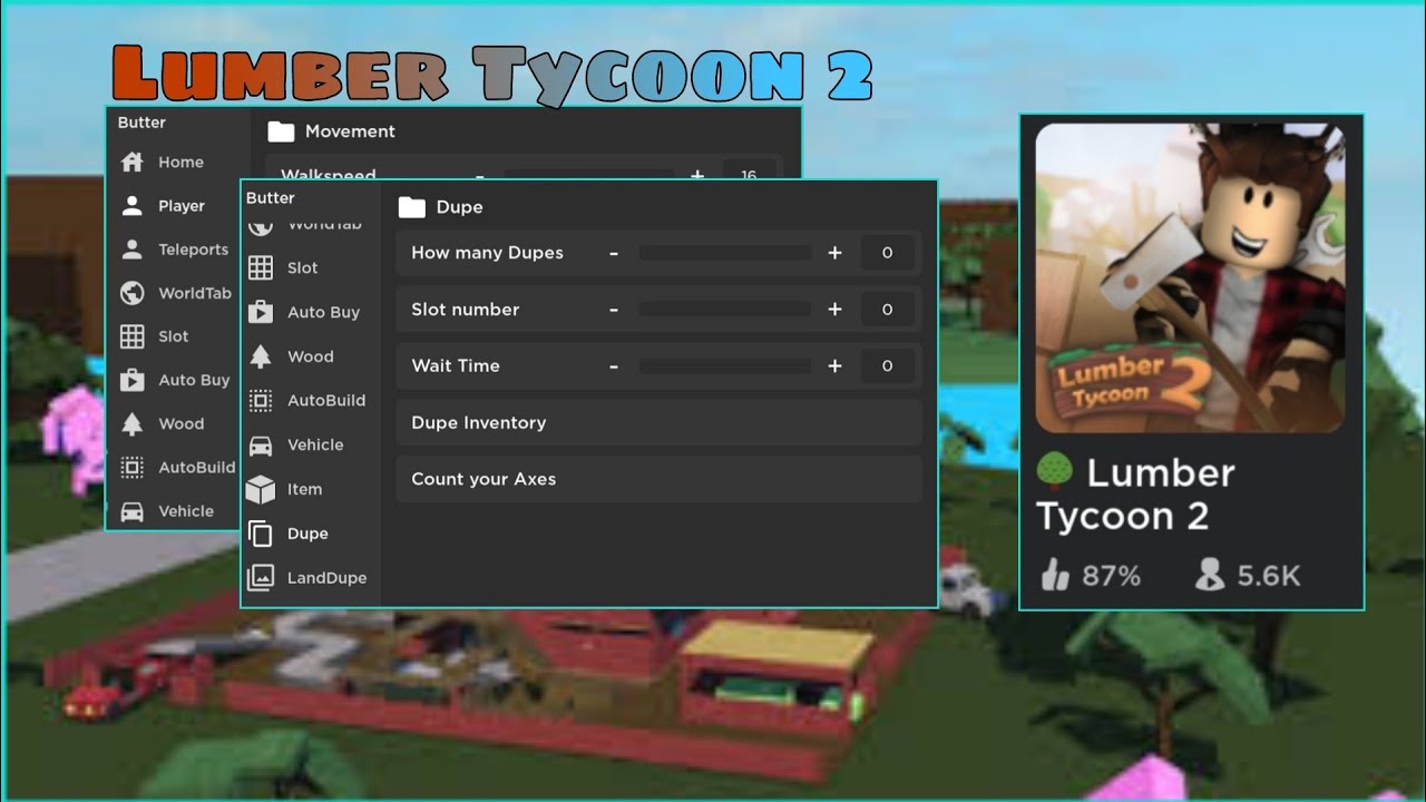 Скрипт lumber tycoon