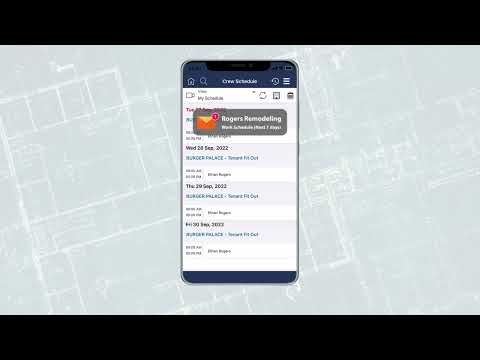 Managing a Crew Schedule with Contractor Foreman
