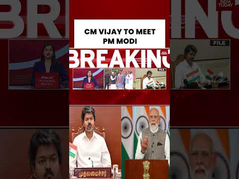 Tamil Nadu CM Vijay Heads To Delhi For Crucial Meetings With PM Modi #tvk #vijay #tamilnadu #cmvijay