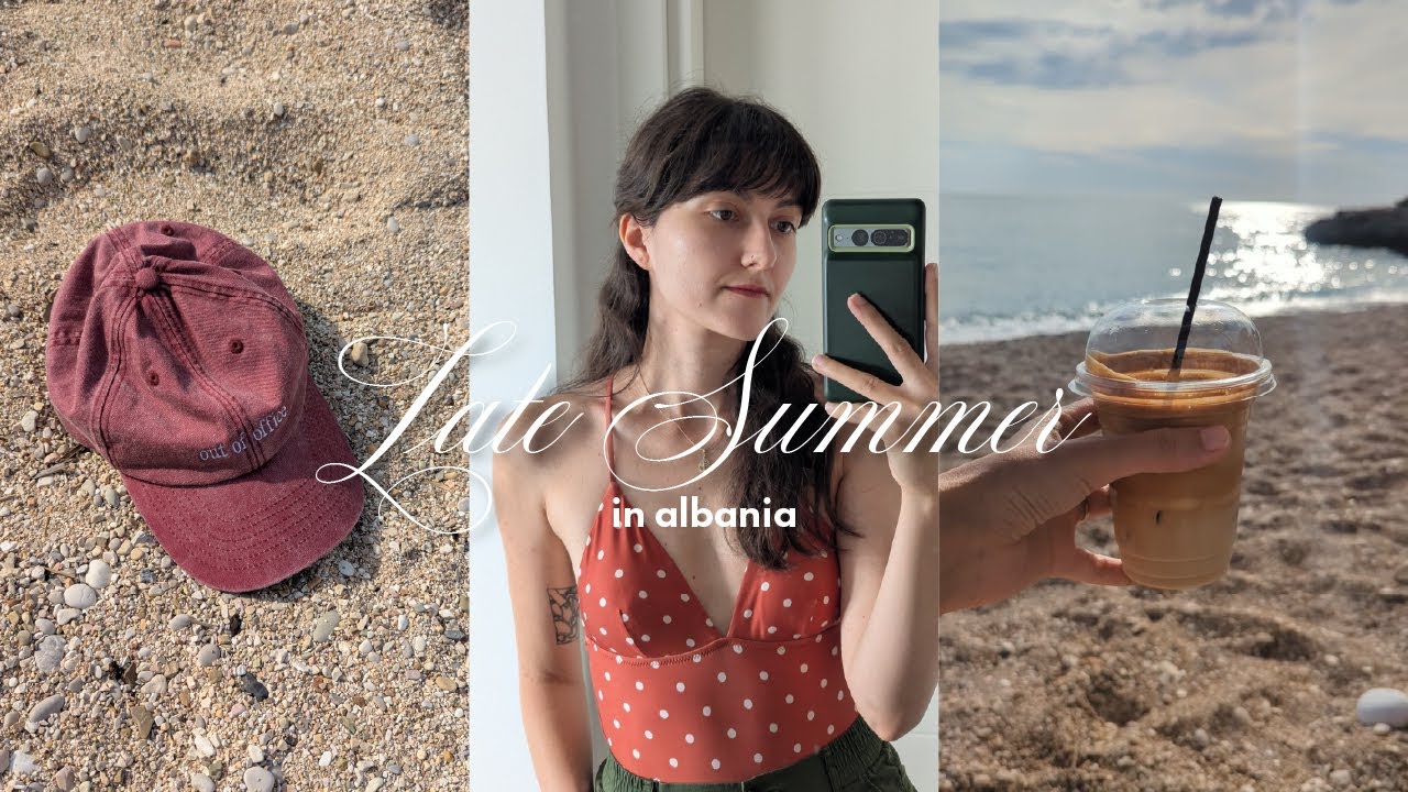 late summer vacation in albania: end of september vlog, sun, sea, sunsets 🌞🌊🌅