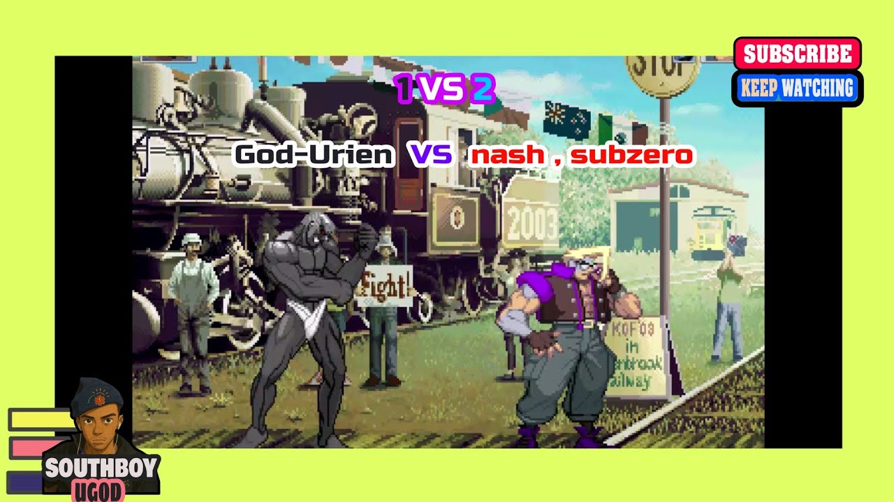 URIEN GOD  VS  NASH,SUBZERO STREET FIGHTER ALPHA3 MUGEN 2025