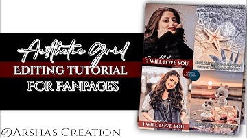 Aesthetic Grid Editing idea For Fanpages  [Picsart Fanart Editing Tutorial] Arsha