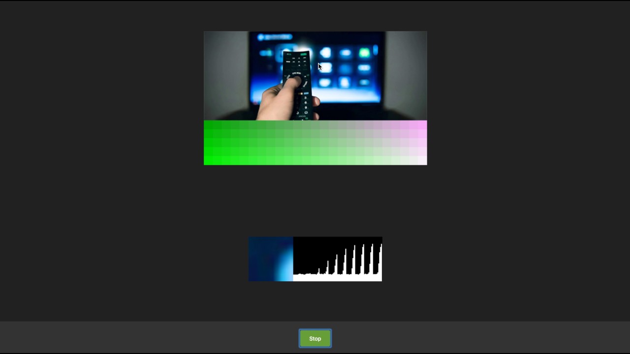 Modulating image to audio signal