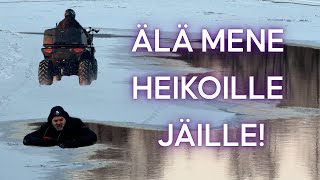 Jäälle Turvallisesti Alkutalvi Jään Paksuus, Vaarapaikat Ja Pakolliset Varusteet