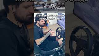 Realistic Rally Car Repair Simulation #simrig #simsetup #wheelsetup