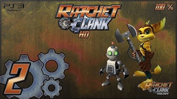 Ratchet & Clank HD (PS3) - 720p60 HD Playthrough Part 2 - Planet Novalis: Tobruk Crater