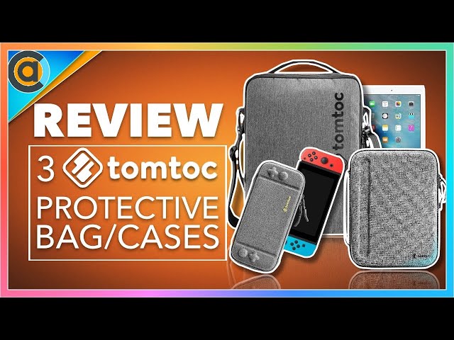 REVIEW: Tomtoc protective cases for Nintendo Switch, iPad and Laptops. portfolio. shoulder bag