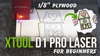 How To Cut Plywood with xTool D1 Pro 20 watt Laser Cutter / Beginner Friendly! STEP BY STEP TUTORIAL by Christy Cain - Appalachian Home Co. 15,062 views 1 year ago 13 minutes, 38 seconds