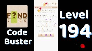 Code Busters Level 194 Walkthrough 🧩 | All Puzzle Solutions| Solutionguruji
