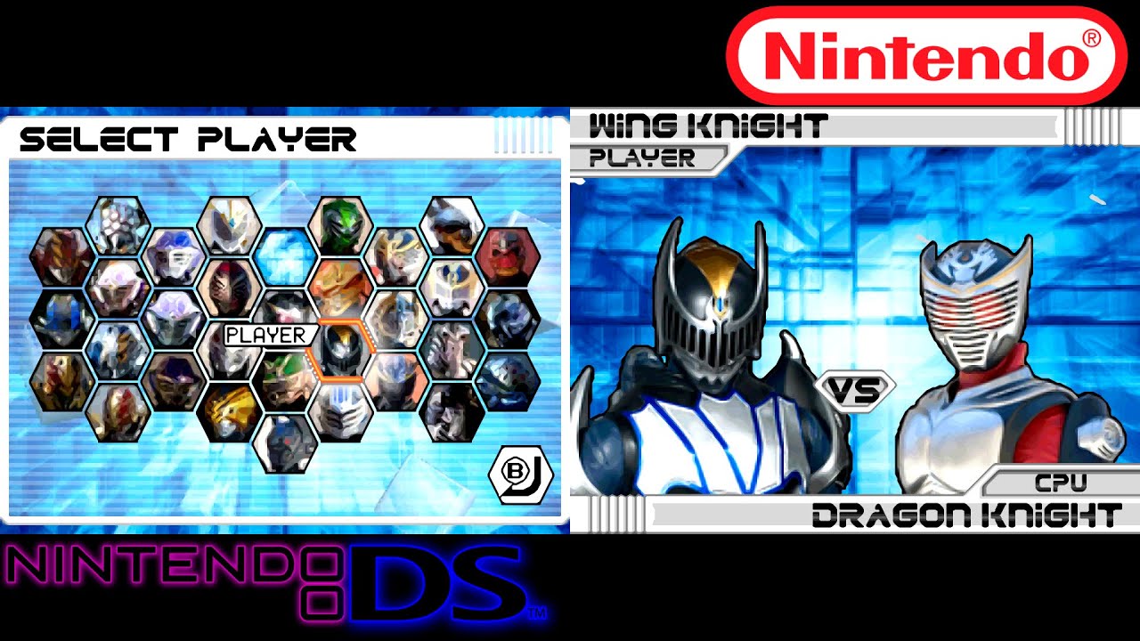 Kamen Rider Dragon Knight (Nintendo DS) All Characters YNTT