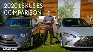 2020 Lexus ES with Townsend Bell: Side by Side Comparison (2020 vs. 2017) | Lexus