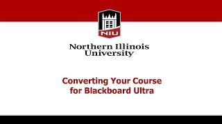 Converting Your Course for Blackboard Ultra
