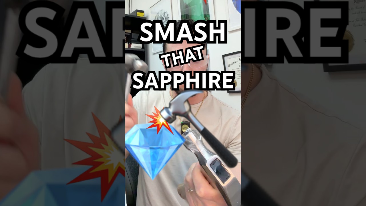 SAPPHIRE SMASH 💥  #sapphire #jewelry #gemstone
