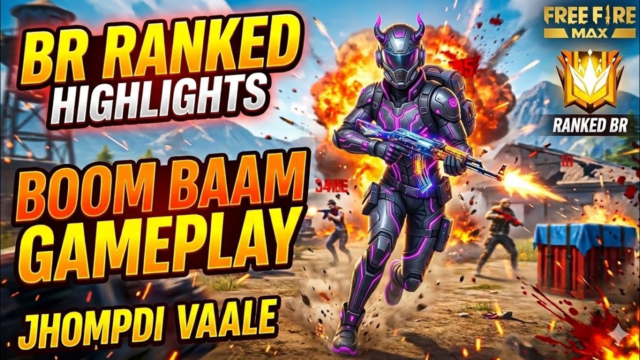 BR-RANKED New Season Highlights with team JHOMPDI VAALE. IGL - SNIPER POV By JV ELITE.