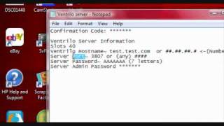 Ventrilo:how to set up ventrilo