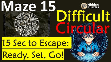 Difficult Circular mazes Maze 15