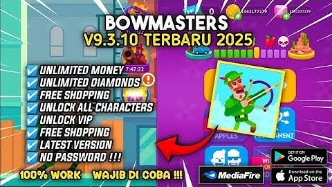 Mod Bowmasters 2025 🎯 v9.3.10 Unlimited Money 💰 All Characters Unlock 🔥 Free Shopping No Password 🚀