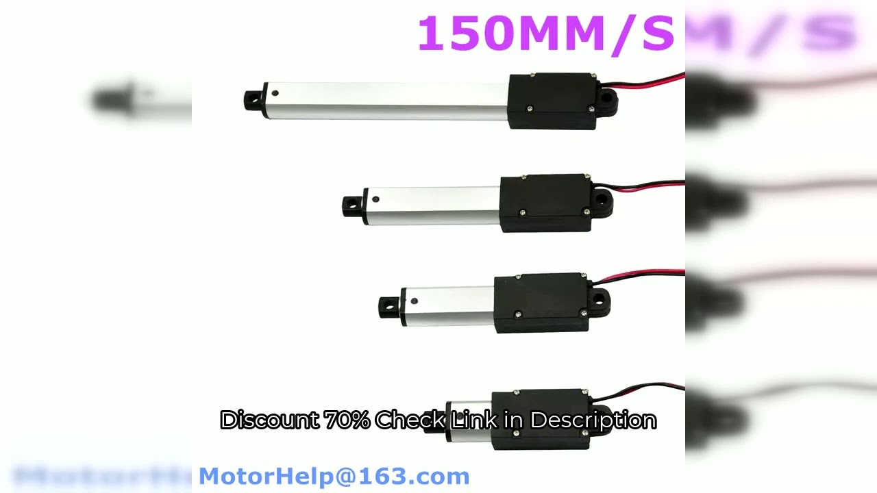 6V 12V 24V customized Micro Linear Actuator motor actuador lineal 17.5/25/75/150mm Stroke for Roboti