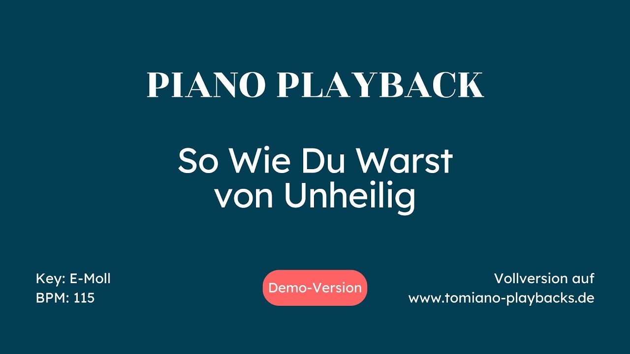 so wie du warst text